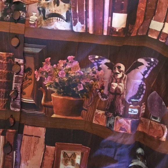 Dangerfield spooky bookshelf dress size 18 AU New ( 16 US) - Picture 3 of 4